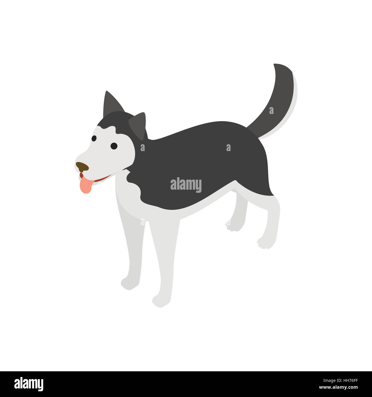 Husky dog icon, isometric 3d style Stock Vector Image & Art - Alamy