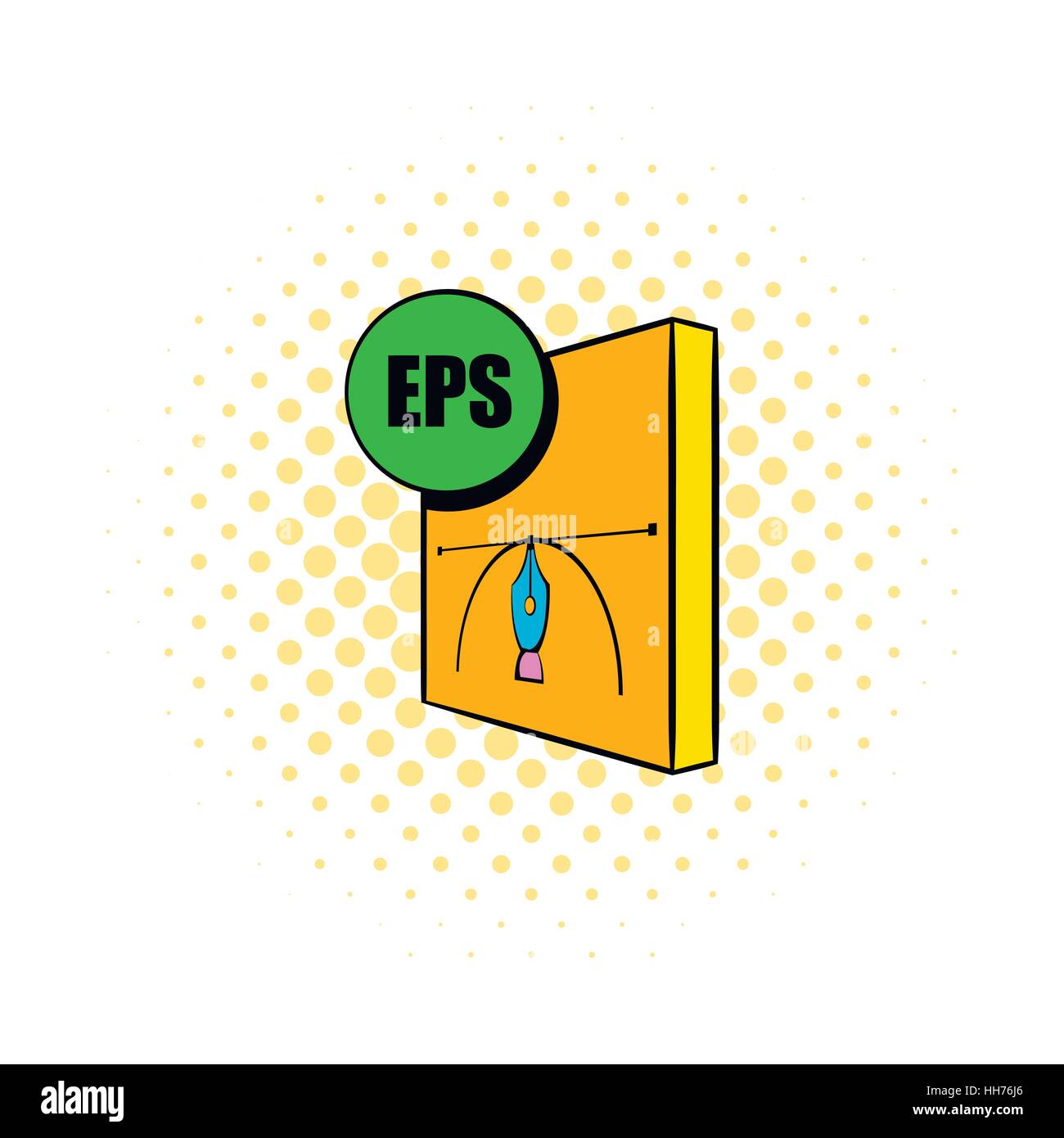 EPS file icon, comics style Stock Vector Image & Art - Alamy