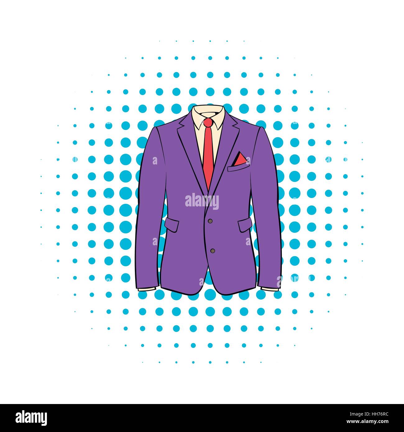 Men jacket with shirt icon, comics style Stock Vector Image & Art - Alamy