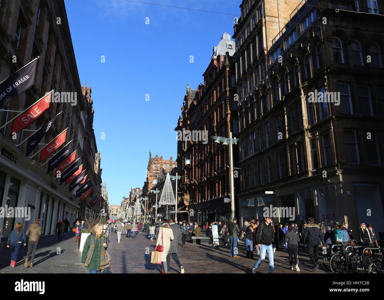 Pedestrianised street glasgow hires stock photography and images Alamy
