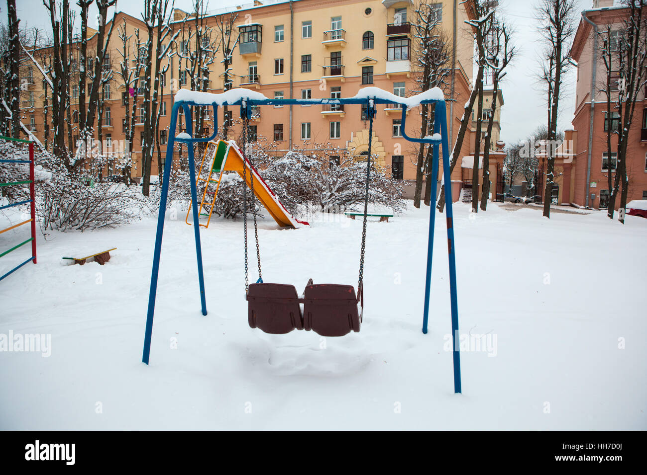 Winter urban landscape snow hi-res stock photography and images - Alamy