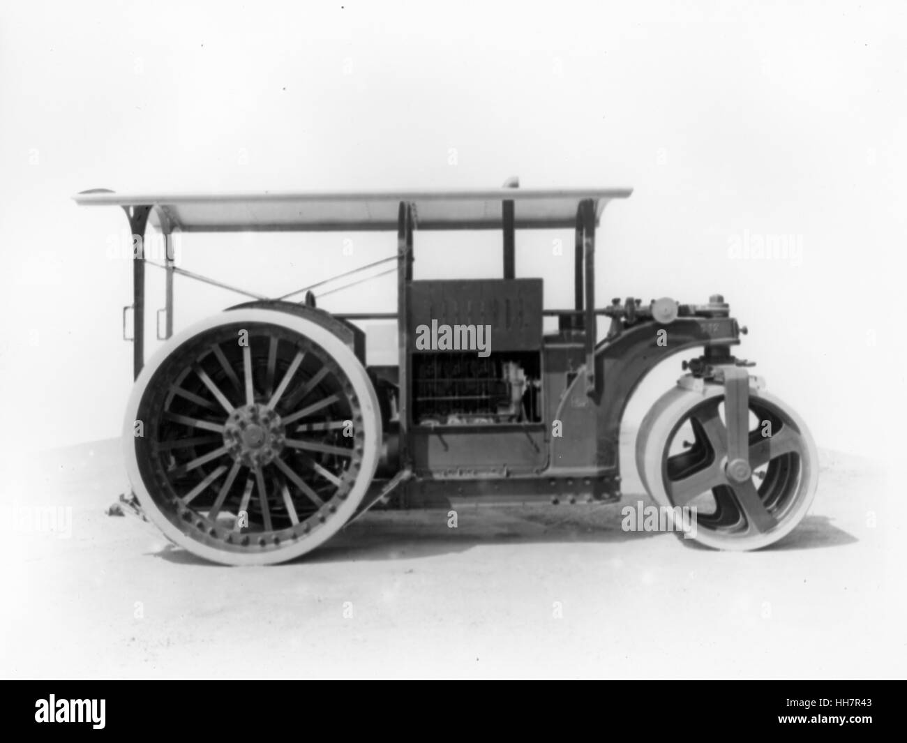 Vintage road roller Black and White Stock Photos & Images - Alamy