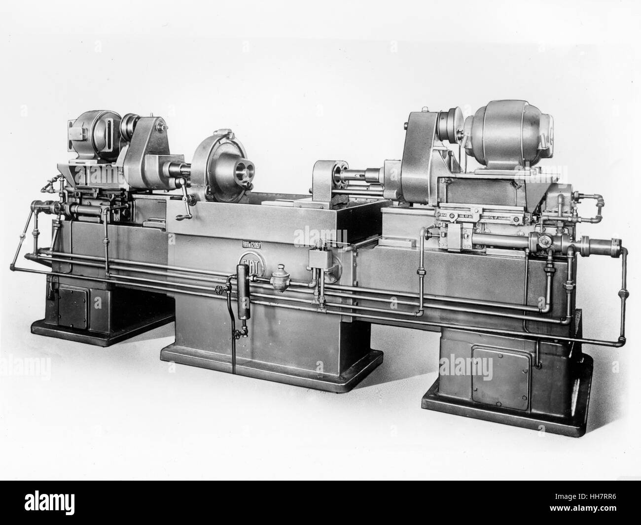 1930 - 40. Fiat - Ansaldo machine. Motor components. Stock Photo