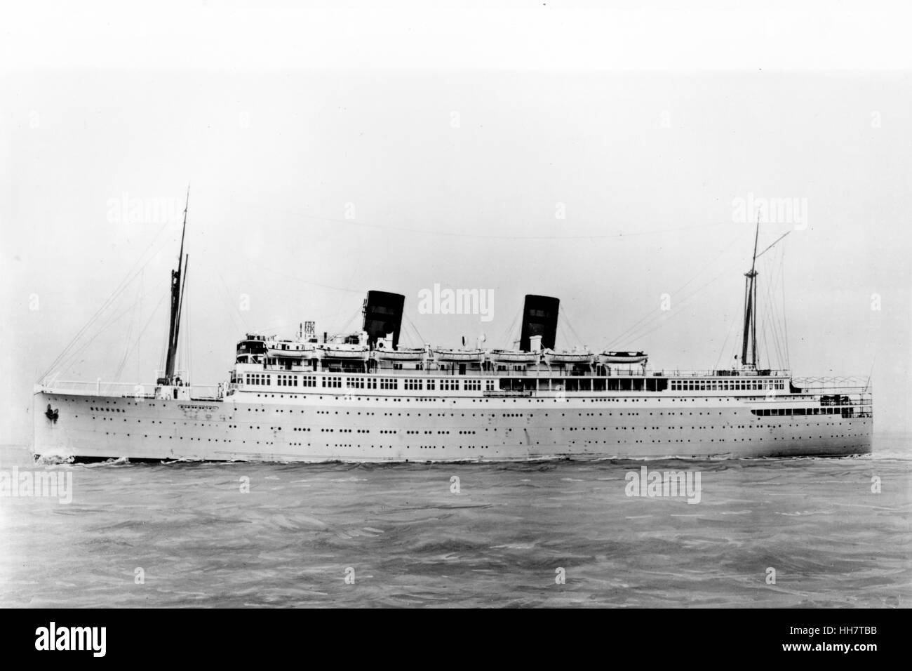 Italy, gulf of Genua, old motorboat. 1930-40. Stock Photo