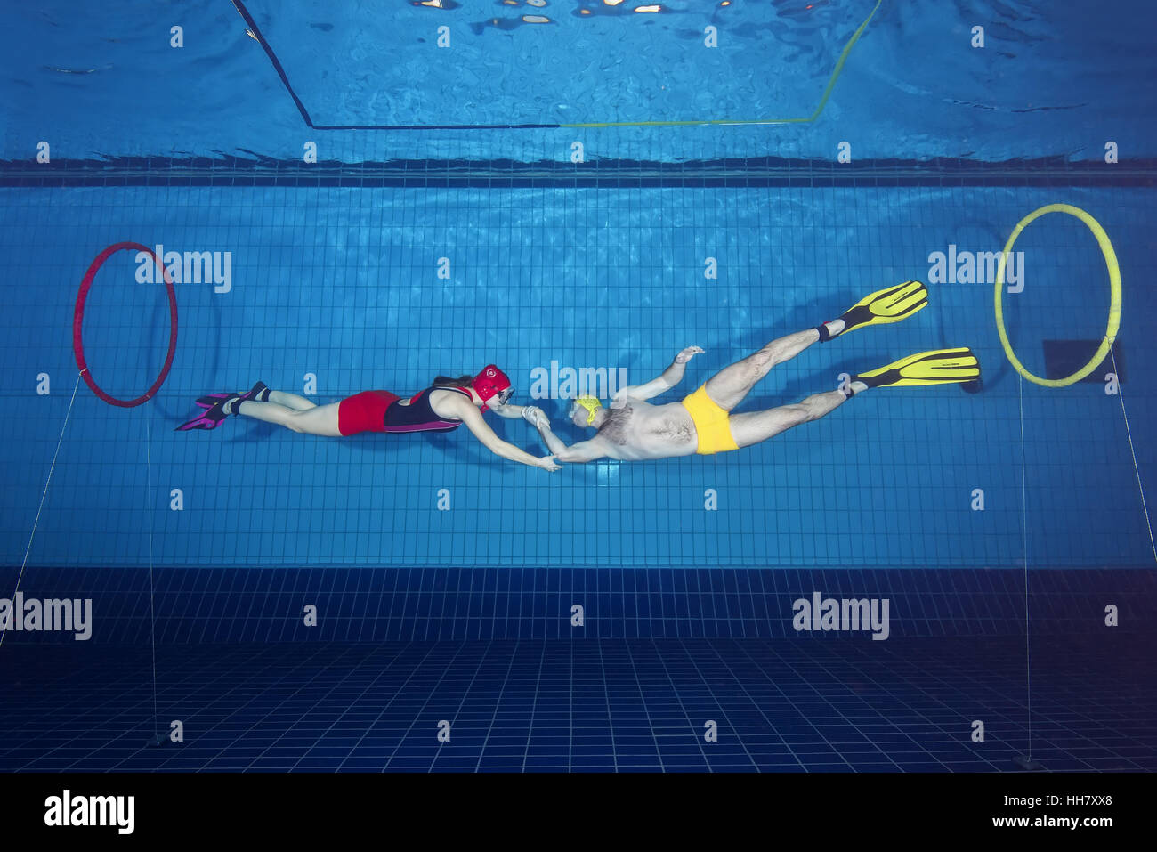 Nikolaev, Ukraine. 15th Jan, 2017. Aquathlon (underwater wrestling