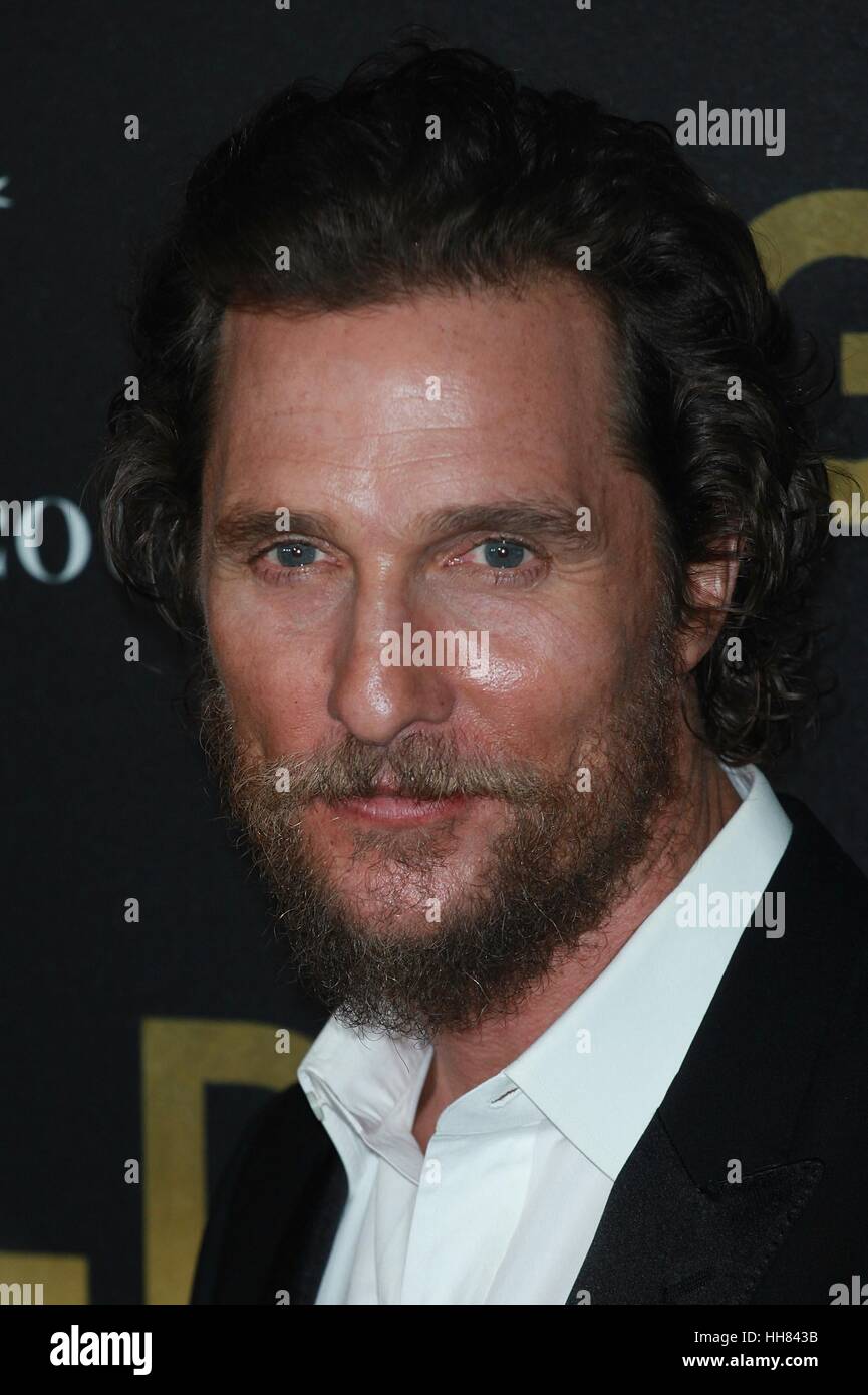 New York City, USA. 17th Jan, 2017. Matthew McConaughey at the 'Gold' World Premiere at AMC LOEWS Lincoln Square in New York City. Credit: Diego Corredor/Mediapunch/Alamy Live News Stock Photo