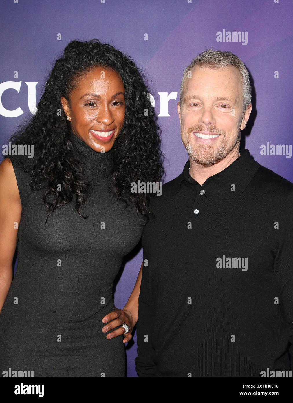 Pasadena, California, USA. 17th Jan, 2017. Gunnar Peterson, Latreal Mitchell, at 2017 NBCUniversal Winter Press Tour - Day 1, at Langham Hotel In California on January 17, 2017. Credit: MediaPunch Inc/Alamy Live News Stock Photo