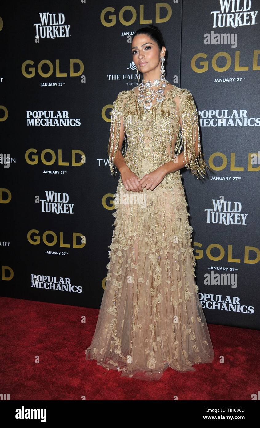 New York, NY, USA. 17th Jan, 2017. Camilla Alves at arrivals for GOLD Premiere, AMC Loews Lincoln Square, New York, NY January 17, 2017. Credit: Kristin Callahan/Everett Collection/Alamy Live News Stock Photo