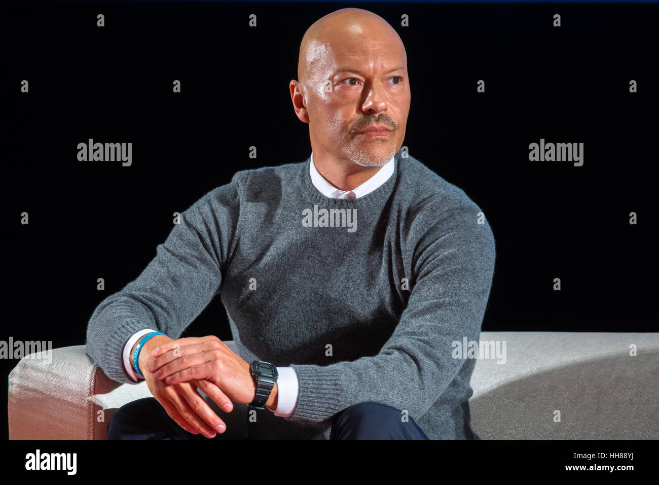 Moscow, Russia. 17th Jan, 2017. Film director Fyodor Bondarchuk at the lecture 'The attraction: Under the sign of secrecy' in the cinema 'October'. Credit: Victor Vytolskiy/Alamy Live News Stock Photo