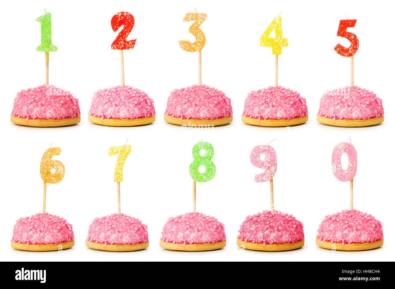 sweet, isolated, five, candle, four, pastry, eight, party, celebration, cake, Stock Photo