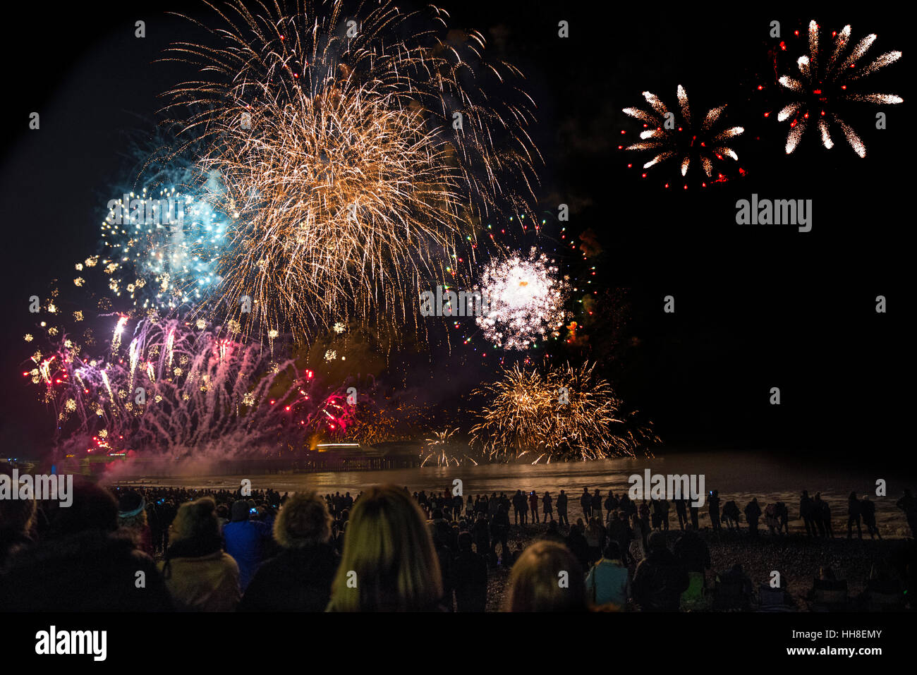 Cromer Fireworks Stock Photo