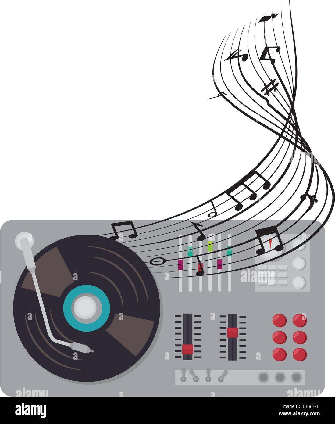 audio console device icon vector illustration design Stock Vector Image ...