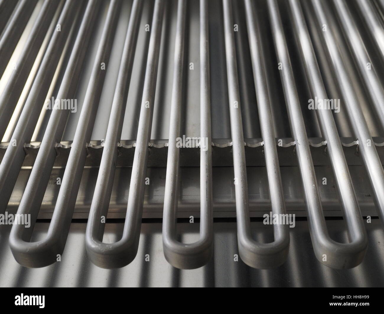 Industrial kitchen appliances for industrial kitchens; fryer detail, electric heater element Stock Photo