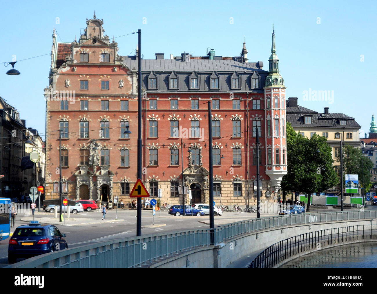 Stockholm city center with the impressive vintage architecture, Sweden Stock Photo