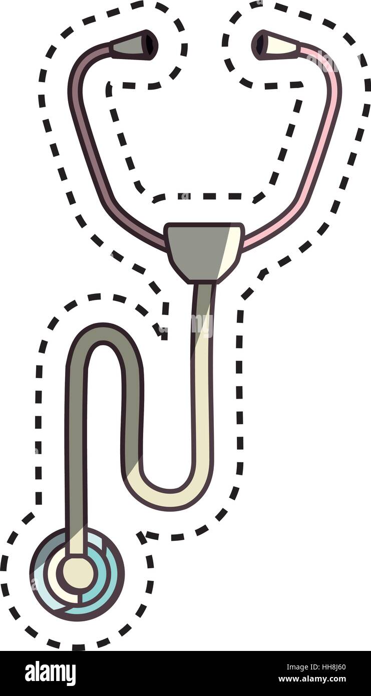 stethoscope medical isolated icon vector illustration design Stock ...