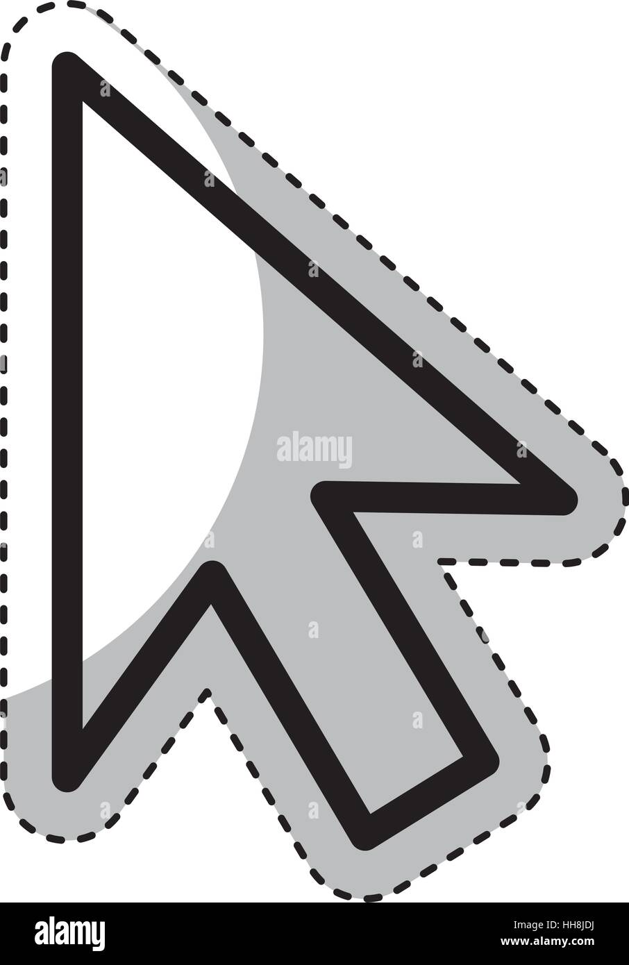 arrow pointer isolated icon vector illustration design Stock Vector ...