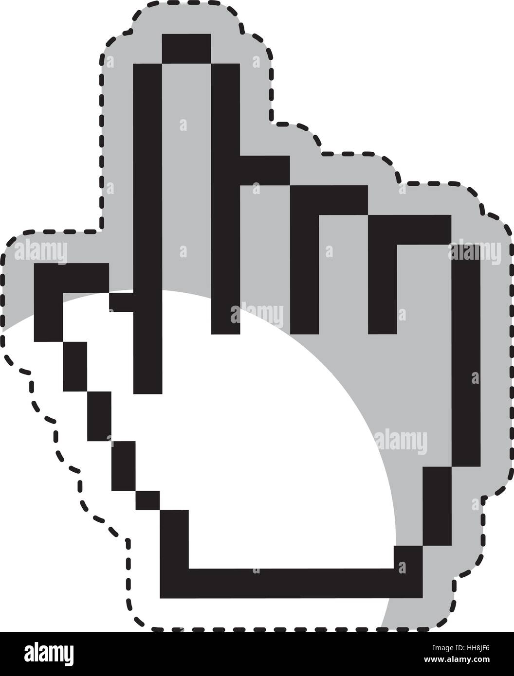 hand pointer cursor icon vector illustration design Stock Vector Image ...