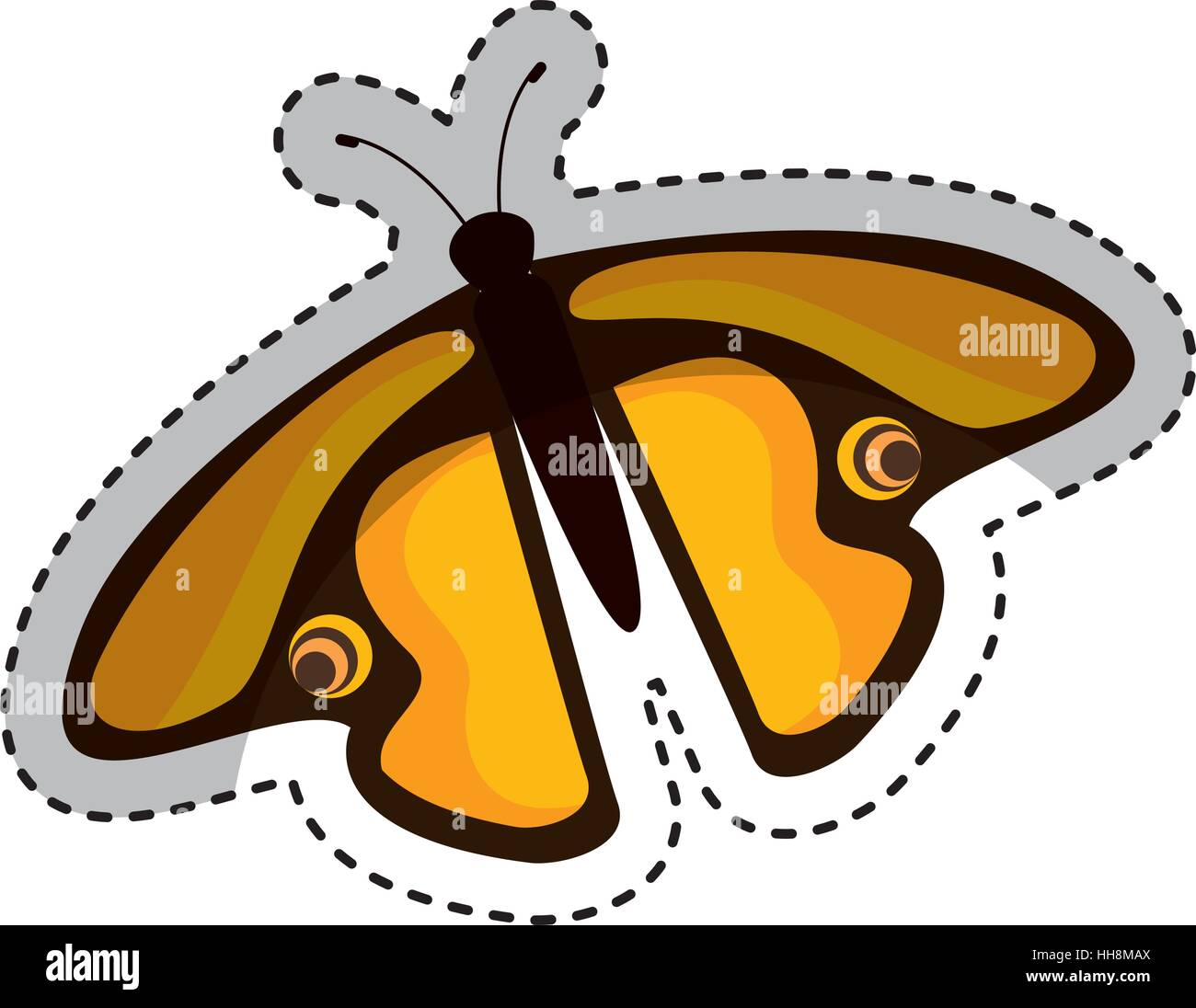 cute butterfly isolated icon vector illustration design Stock Vector ...