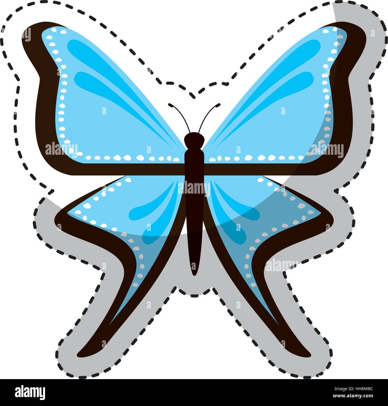 cute butterfly isolated icon vector illustration design Stock Vector ...
