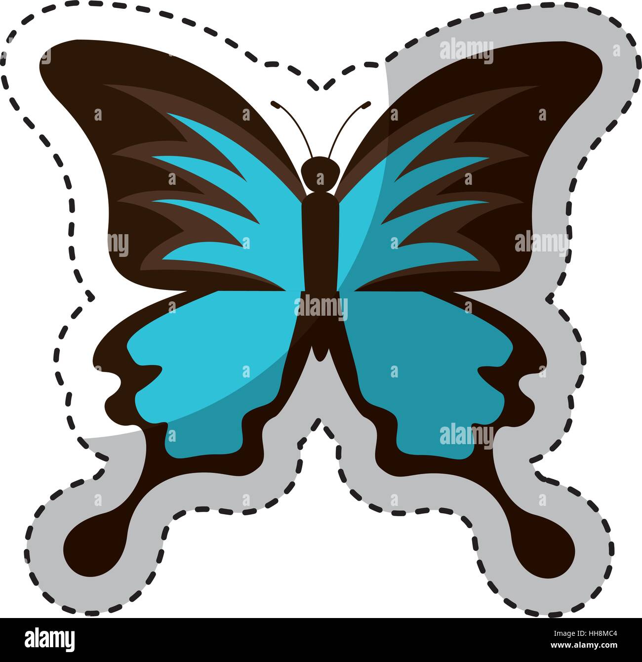 cute butterfly isolated icon vector illustration design Stock Vector ...