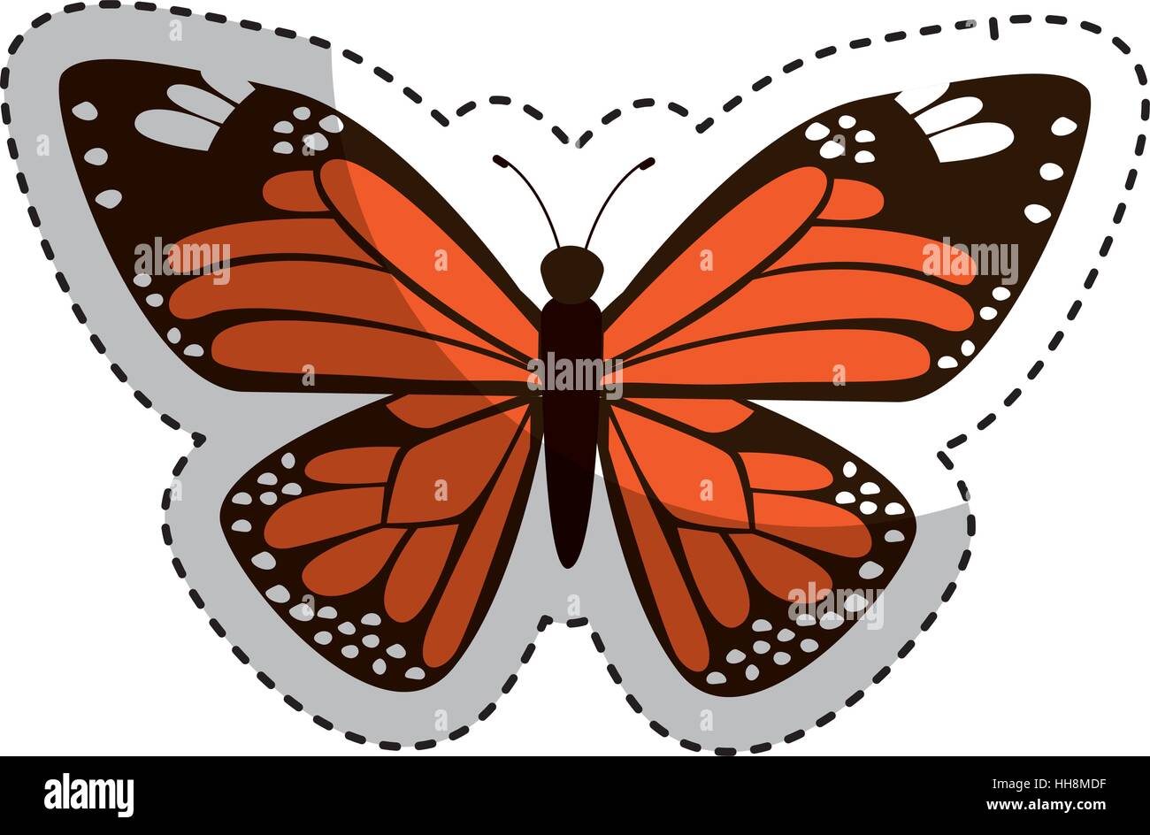 cute butterfly isolated icon vector illustration design Stock Vector ...