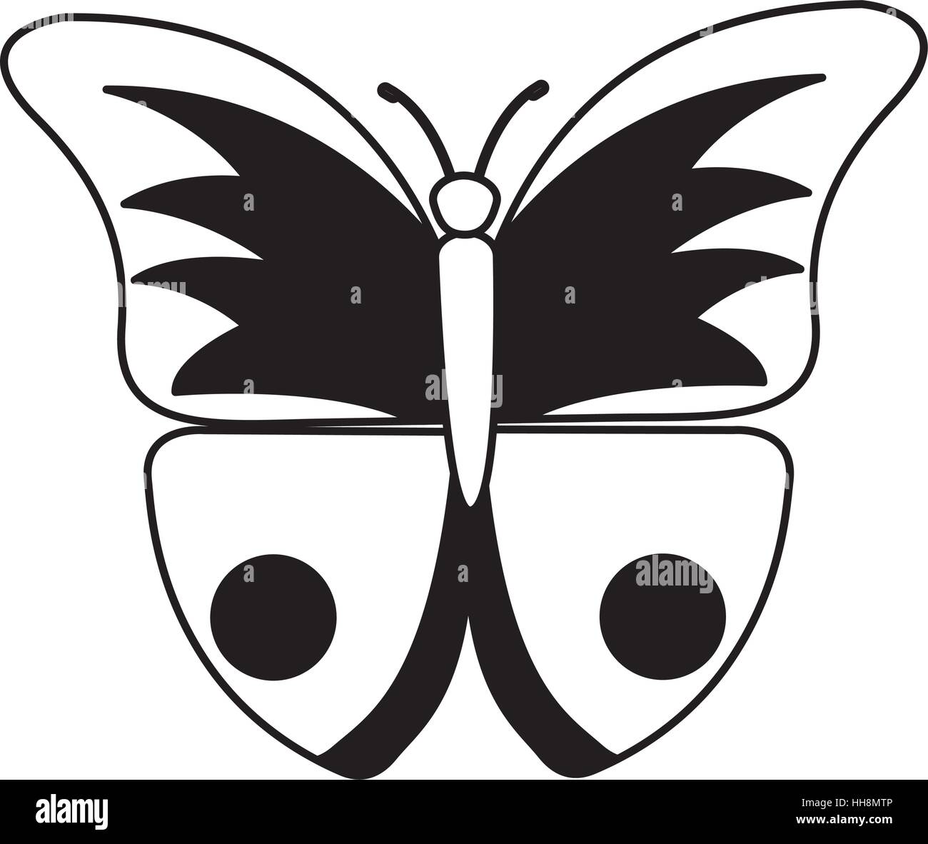 cute butterfly isolated icon vector illustration design Stock Vector ...