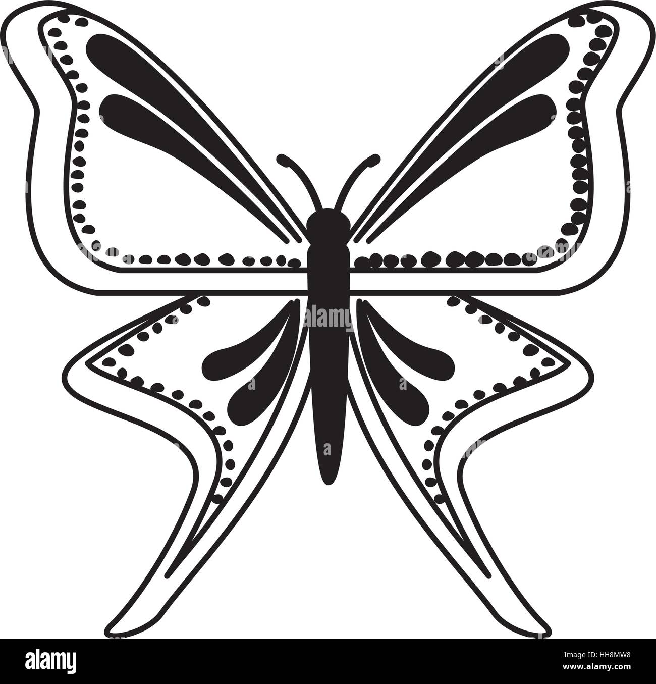 cute butterfly isolated icon vector illustration design Stock Vector ...