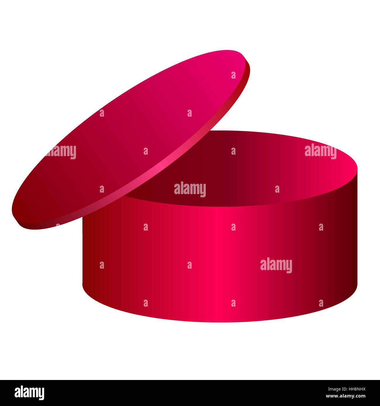 Pink round box. Vector illustration Stock Vector Image & Art Alamy