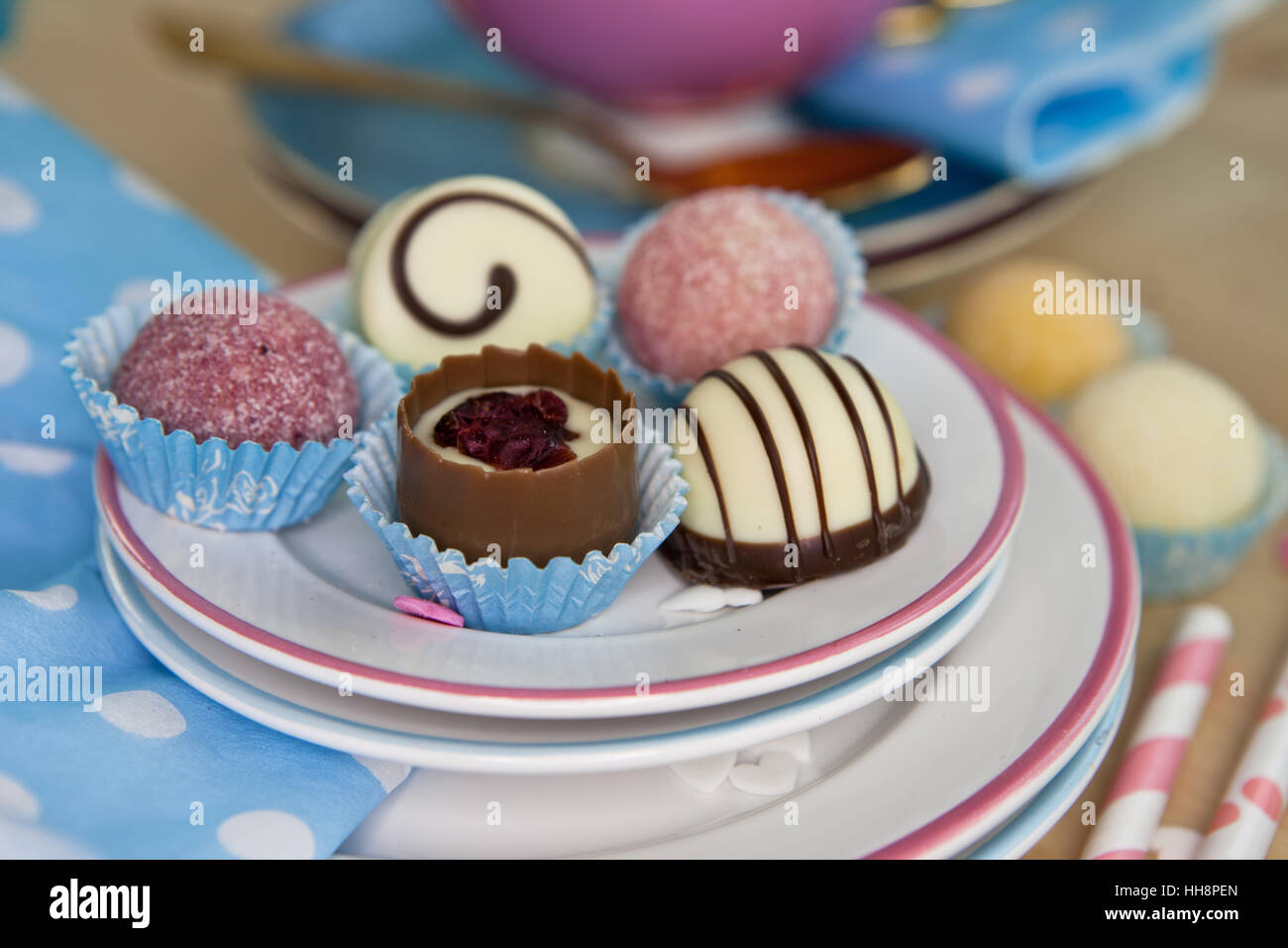 cup, sugar, plate, truffle, dessert, chocolate, cup, tea, drink, drinking, Stock Photo