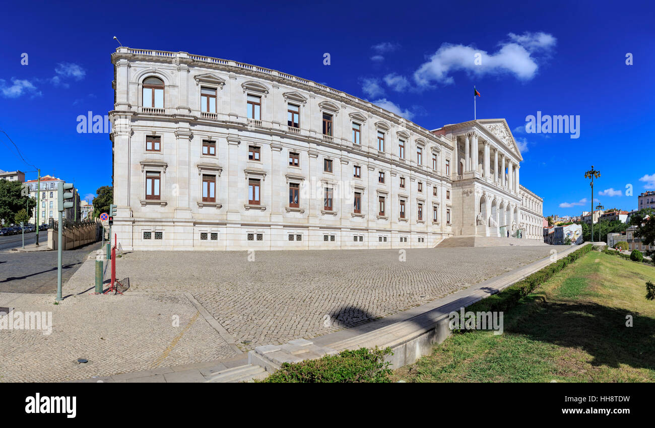 LISBON, PORTUGAL - CIRCA OCTOBER, 2016:  Assembleia da República of Lisbon town, Portugal. Stock Photo