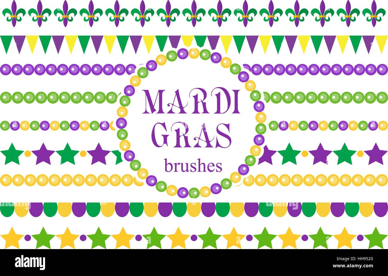 mardi gras mask garland