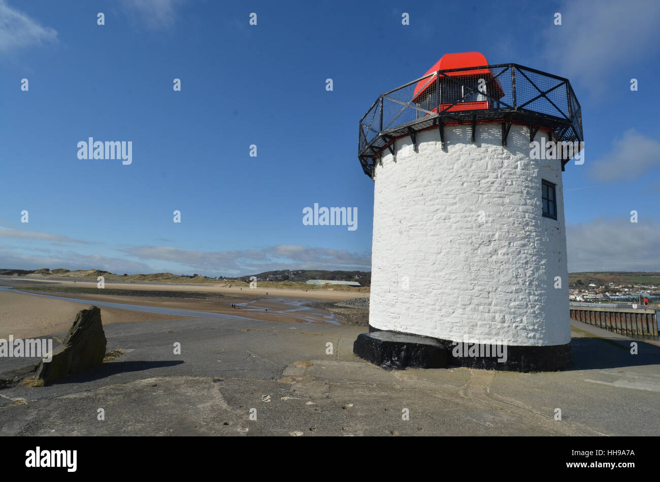 Burry Port Lighthouse Stock Photo Alamy