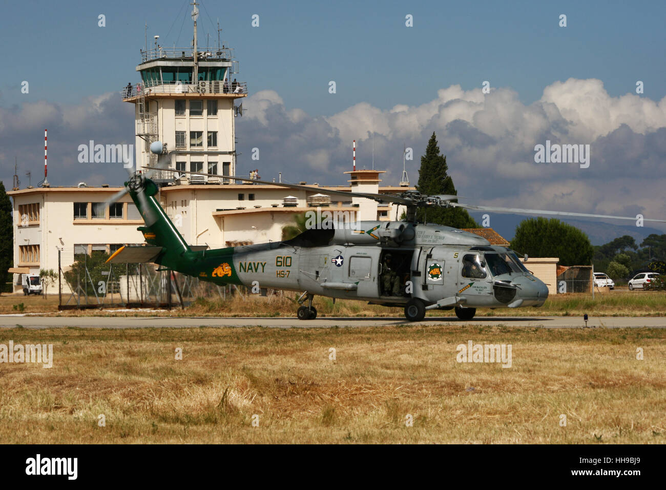 Sikorsky SH-60F Oceanhawk from HS-7 at the 100-years-Aeronavale airshow on Hyeres airbase. Stock Photo
