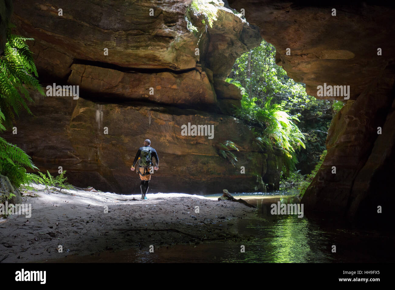 Adventure canyoning in claustral canyon in the Blue Mountains, Australia Stock Photo Alamy