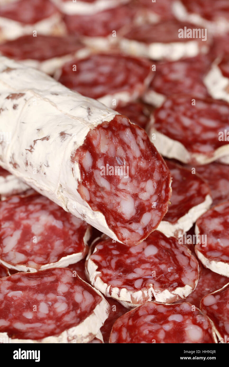 kitchen, cuisine, italian, salami, ham, bacon, thick, wide, fat, italy