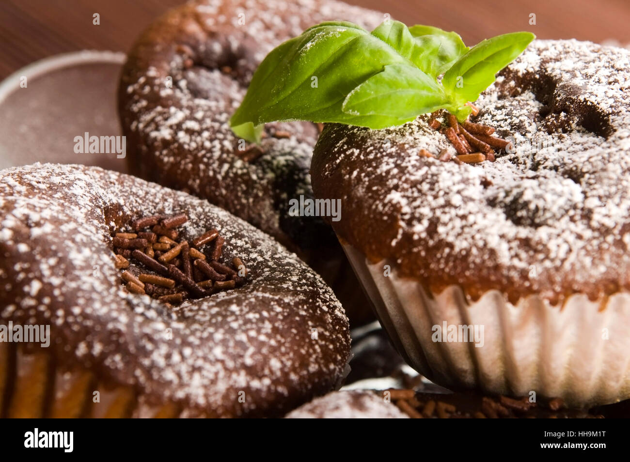 Homemade chocolate muffins Stock Photo - Alamy