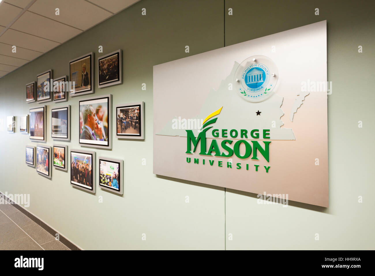George Mason University sign - USA Stock Photo