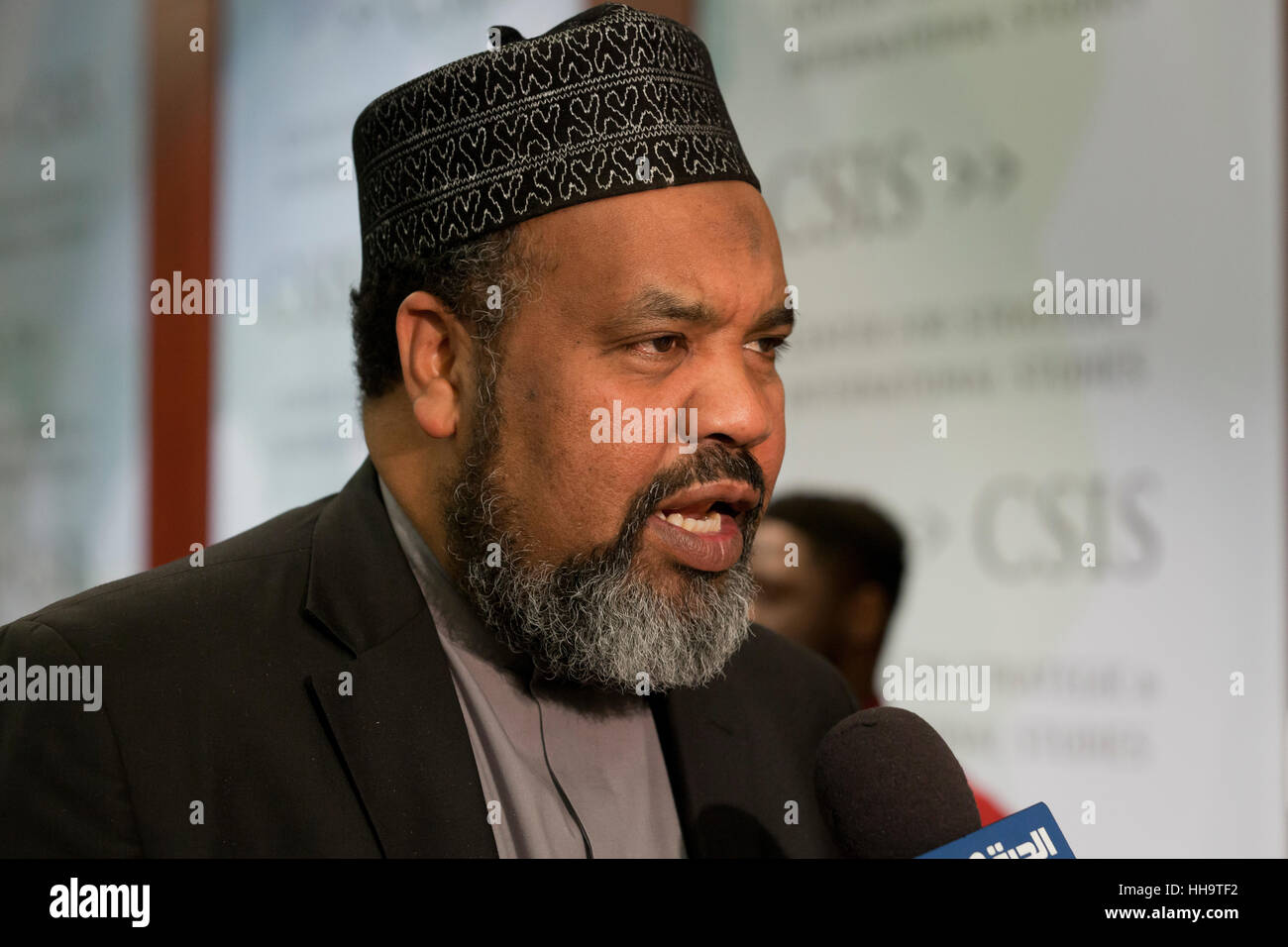 Mohammed Magid, Imam of All Dulles Area Muslim Society (ADAMS) Center in Sterling, Virginia.USA Stock Photo