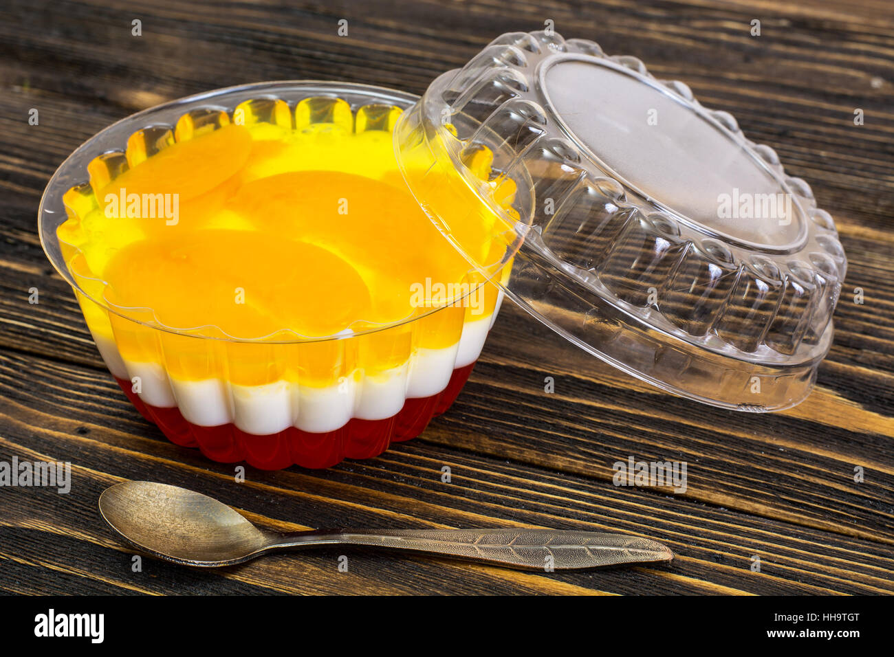 Multicolor jelly in plastic molds Stock Photo Alamy