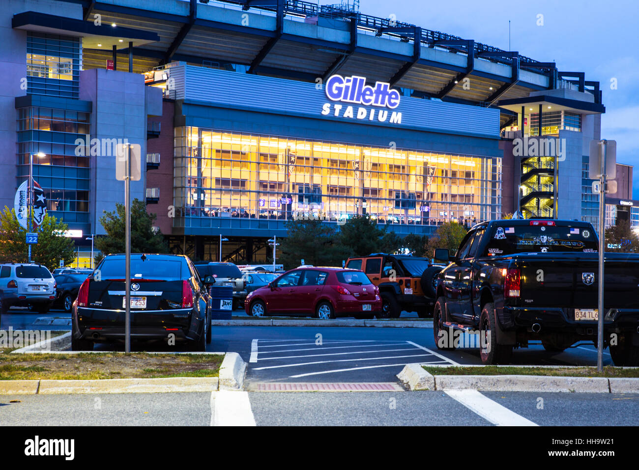 foxborough-ma-september-12-2015-exterior-night-view-of-gillette
