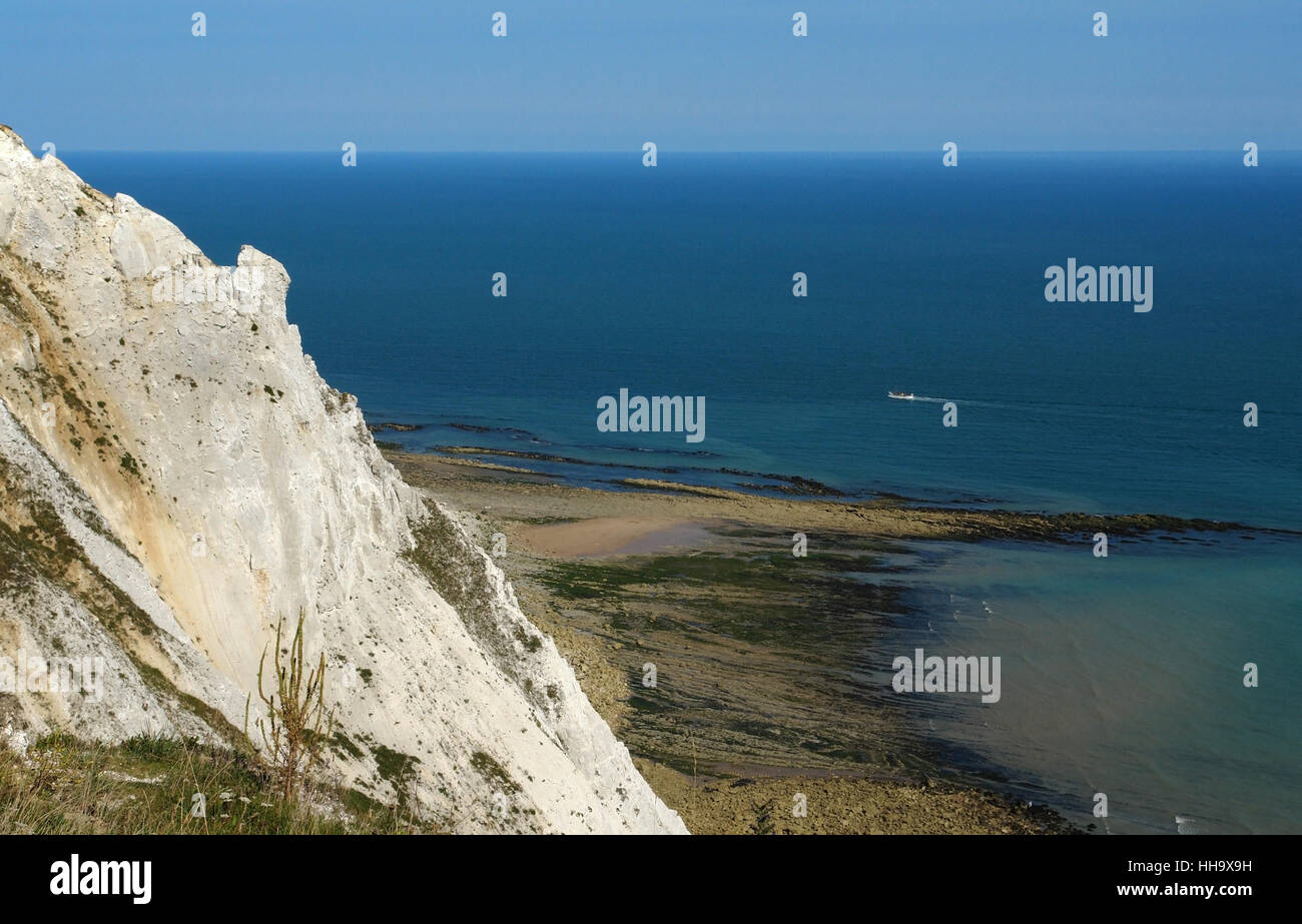 coastal scenery showing the cliffs near of Newhaven Stock Photo
