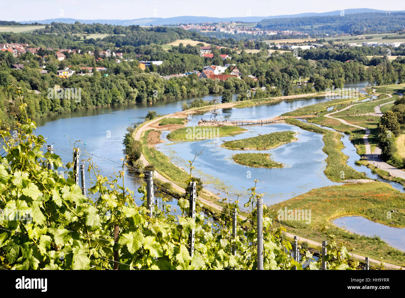 weinberg poppenweiler Stock Photo