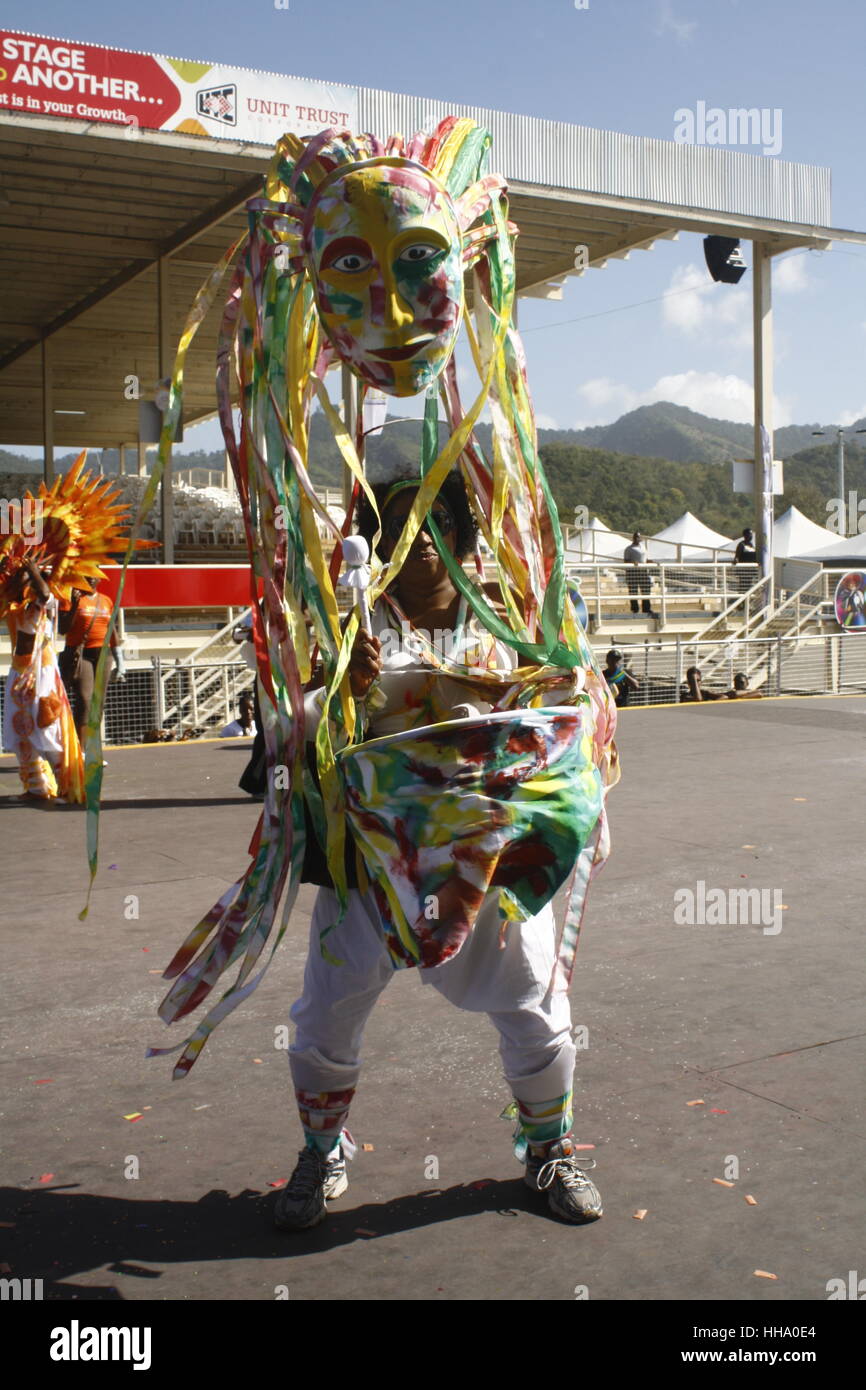 Person Playing MAs at the Queen Part Savannah Port-of-Spain Stock Photo