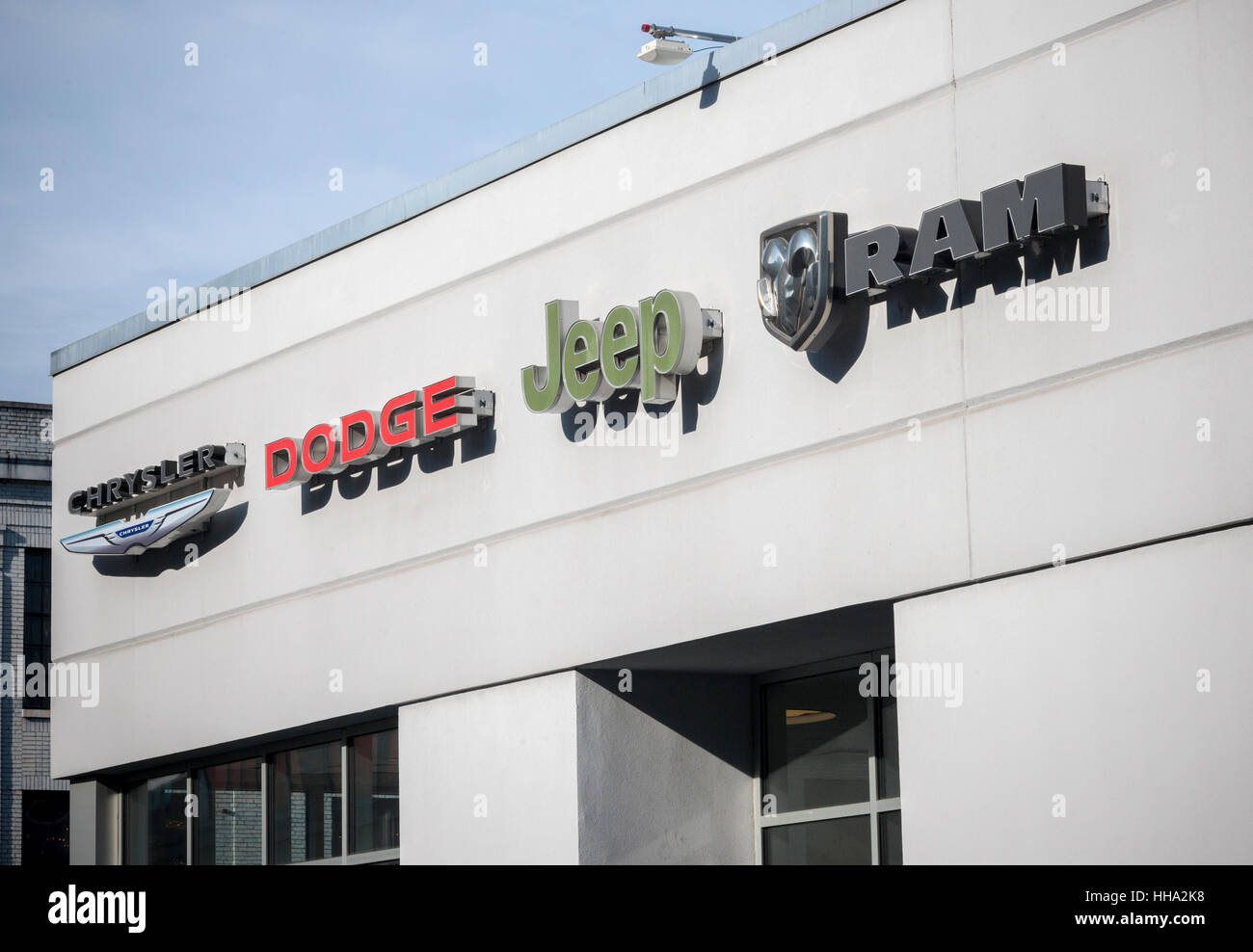 A Chrysler dealer in Manhattan in New York on Thursday, January 12