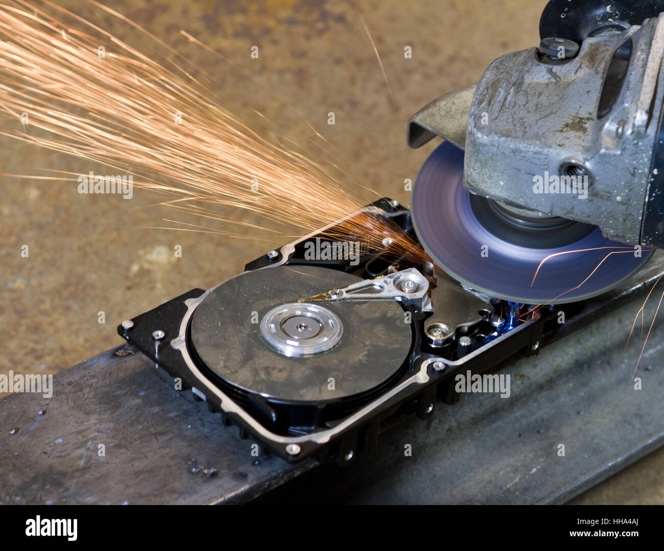 industry, polisher, angle grinder, fixed-disk drive, hard disk, hard drive,  PC Stock Photo - Alamy