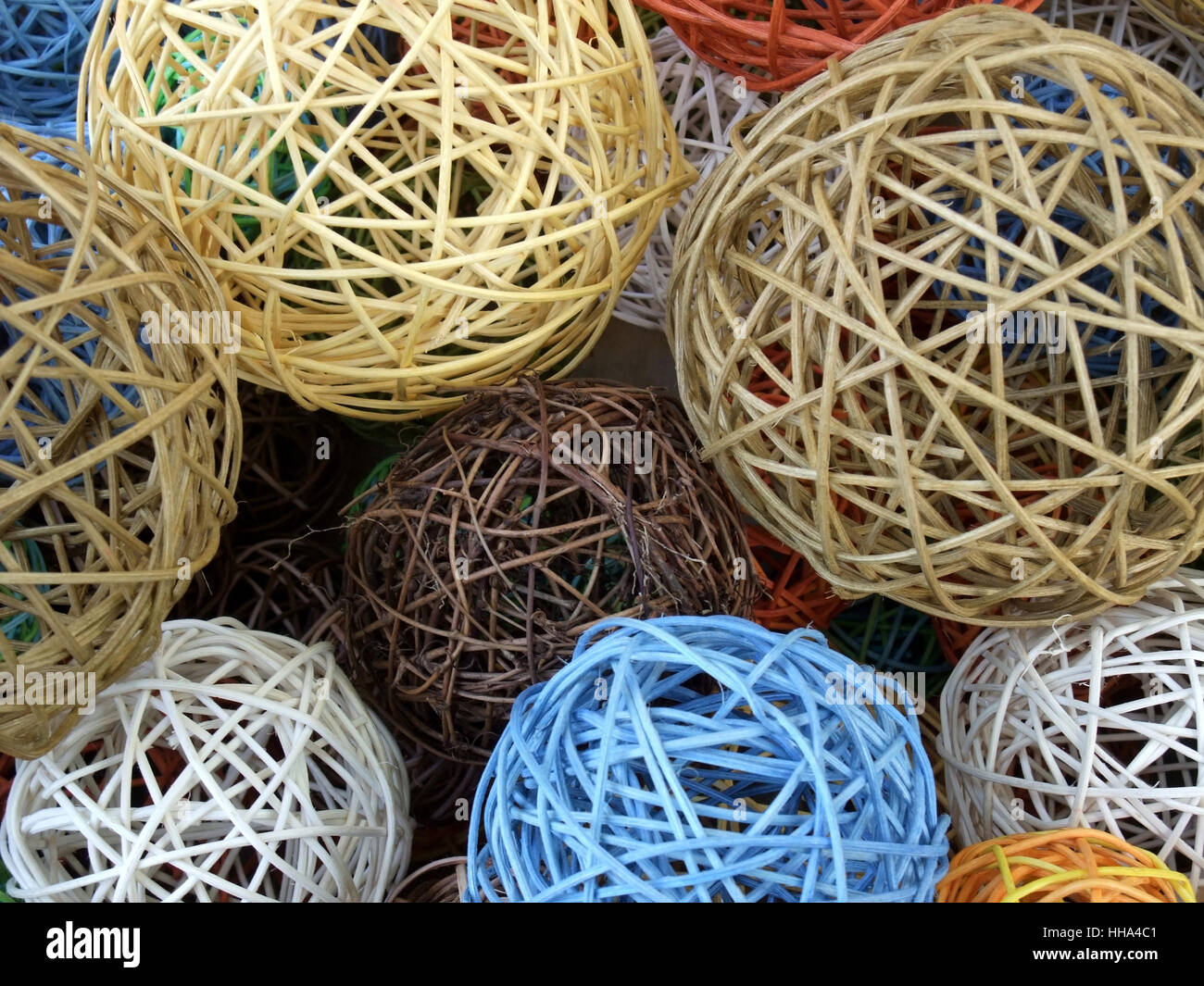 decorative wooden balls Stock Photo Alamy