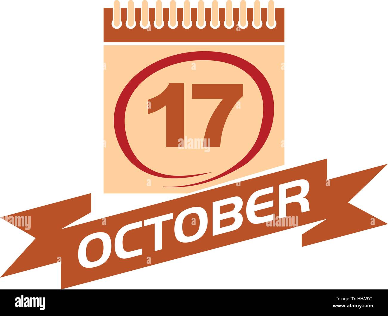 Calendar date 17 october Stock Vector Images - Alamy
