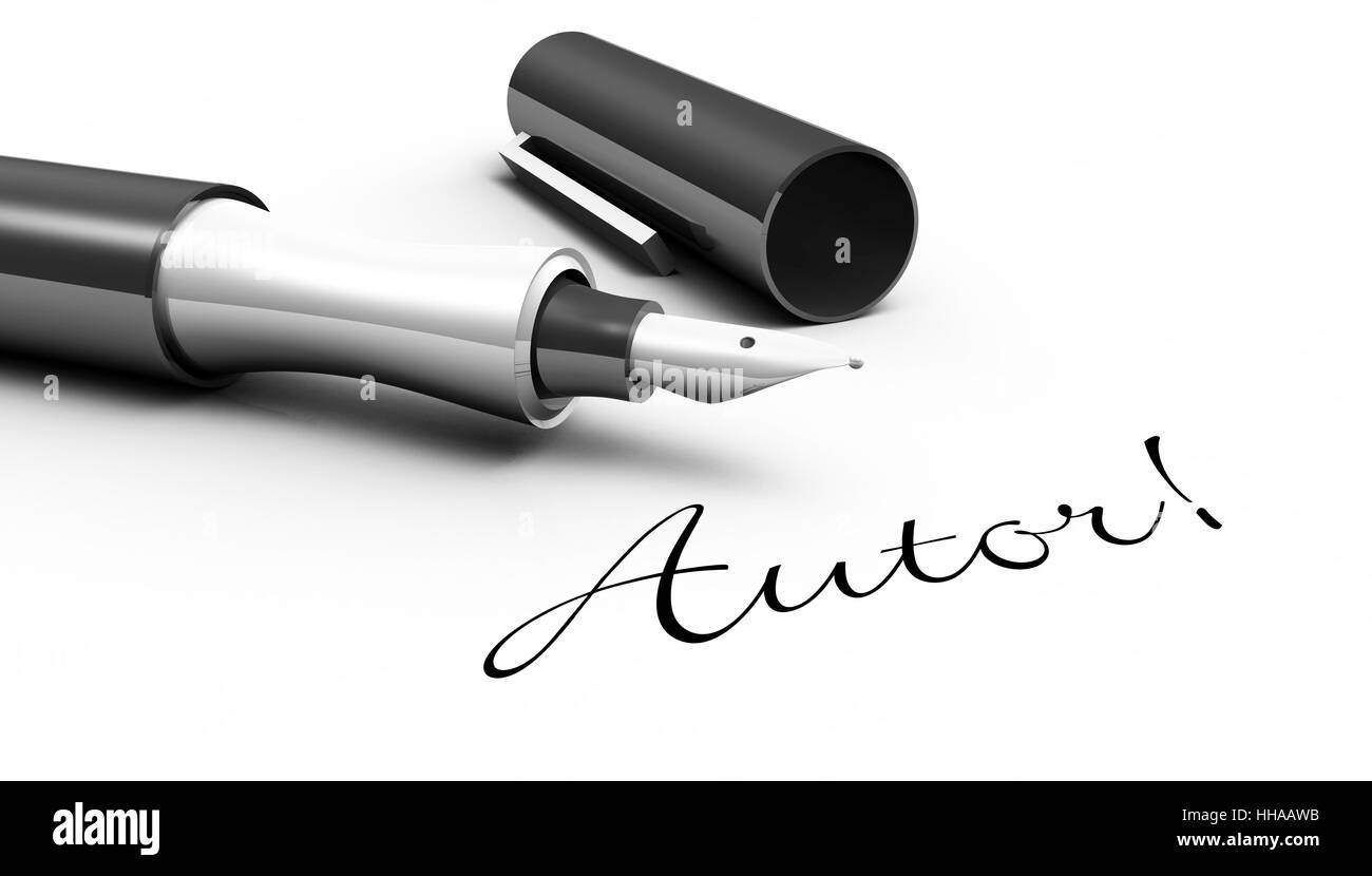 author - pen concept Stock Photo - Alamy