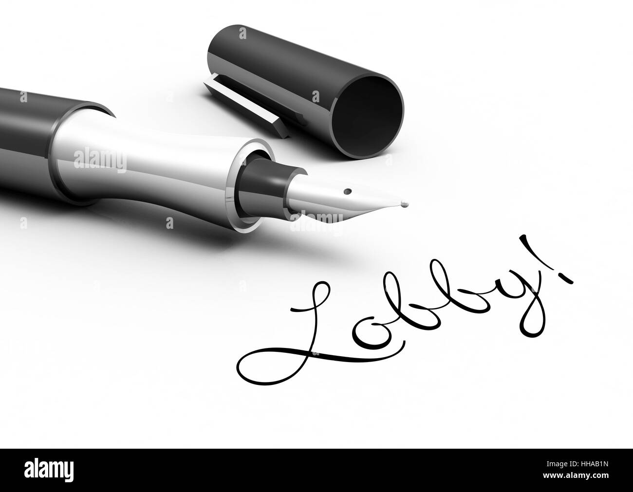 lobby! - pen concept Stock Photo