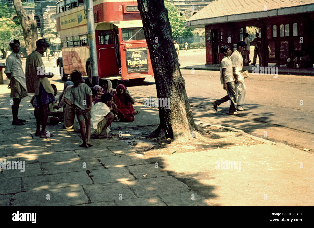 Citycenter of Mumbai in the early sixties.  In der Altstadt von Mumbai 1962 Stock Photo